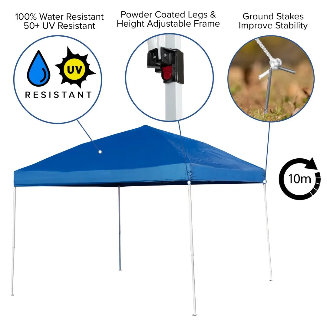 10'x10' Commercial Grade Outdoor Pop Up Canopy Tent - Includes Carry Bag