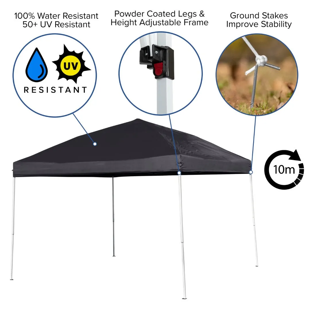 10'x10' Commercial Grade Outdoor Pop Up Canopy Tent - Includes Carry Bag