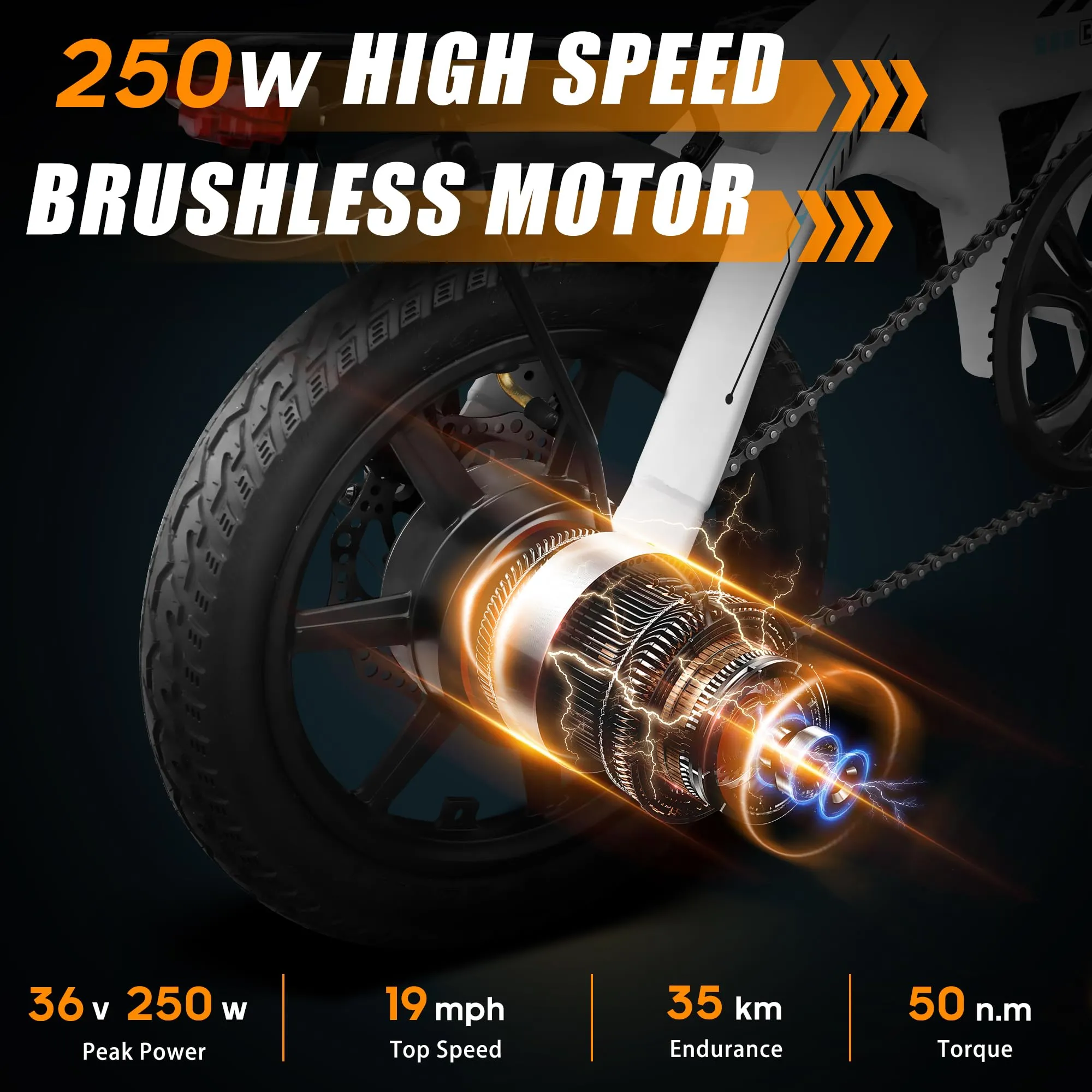 14" Folding Electric Bike. eBike w 250W High Speed Motor, 36V-8AH Li-Ion Battery, Smart LCD Display. City Commuting Electric Bicycle w Pedal Assist, 3 Riding Modes. Electric Mountain Bike Unisex Adult