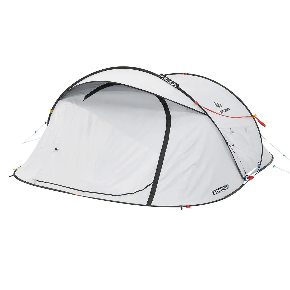 3-Person - Pop Up Camping Tent - 2 Seconds Fresh & Black