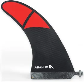 Abahub 9'' SUP Single Center Fin, No Tool Fin Screw, Fiberglass Reinforeced 9 inch SUP Replacement Fins for Surfboard, Stand-up Paddle Board, Longboard, Black/Blue/White