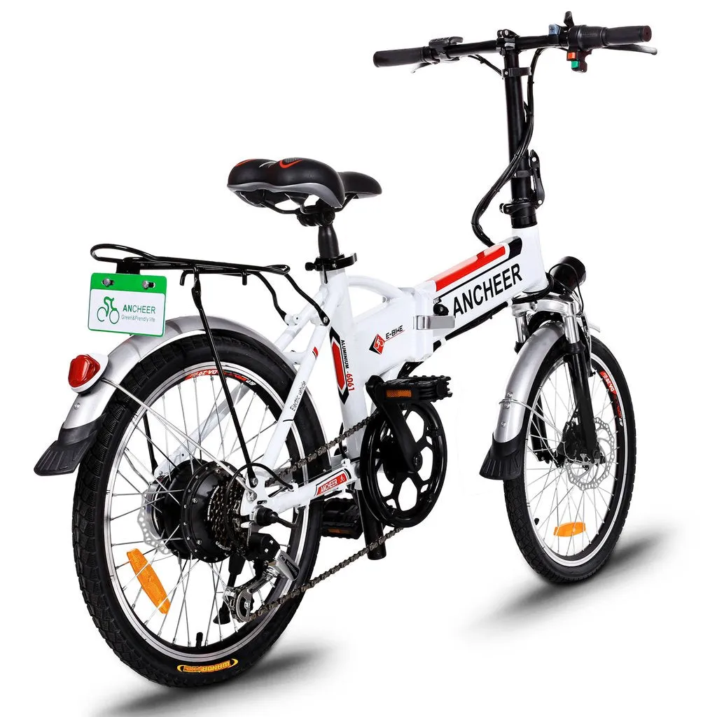 Ancheer 20 Inch Wheel Folding City Commuter Electric Bike