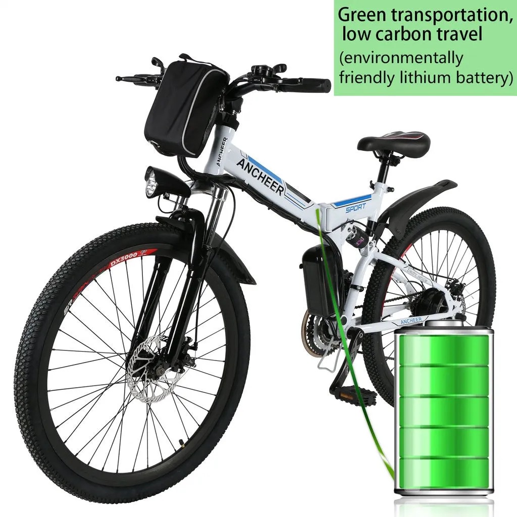 Ancheer 26 Inch Wheel Folding Electric Mountain Bike