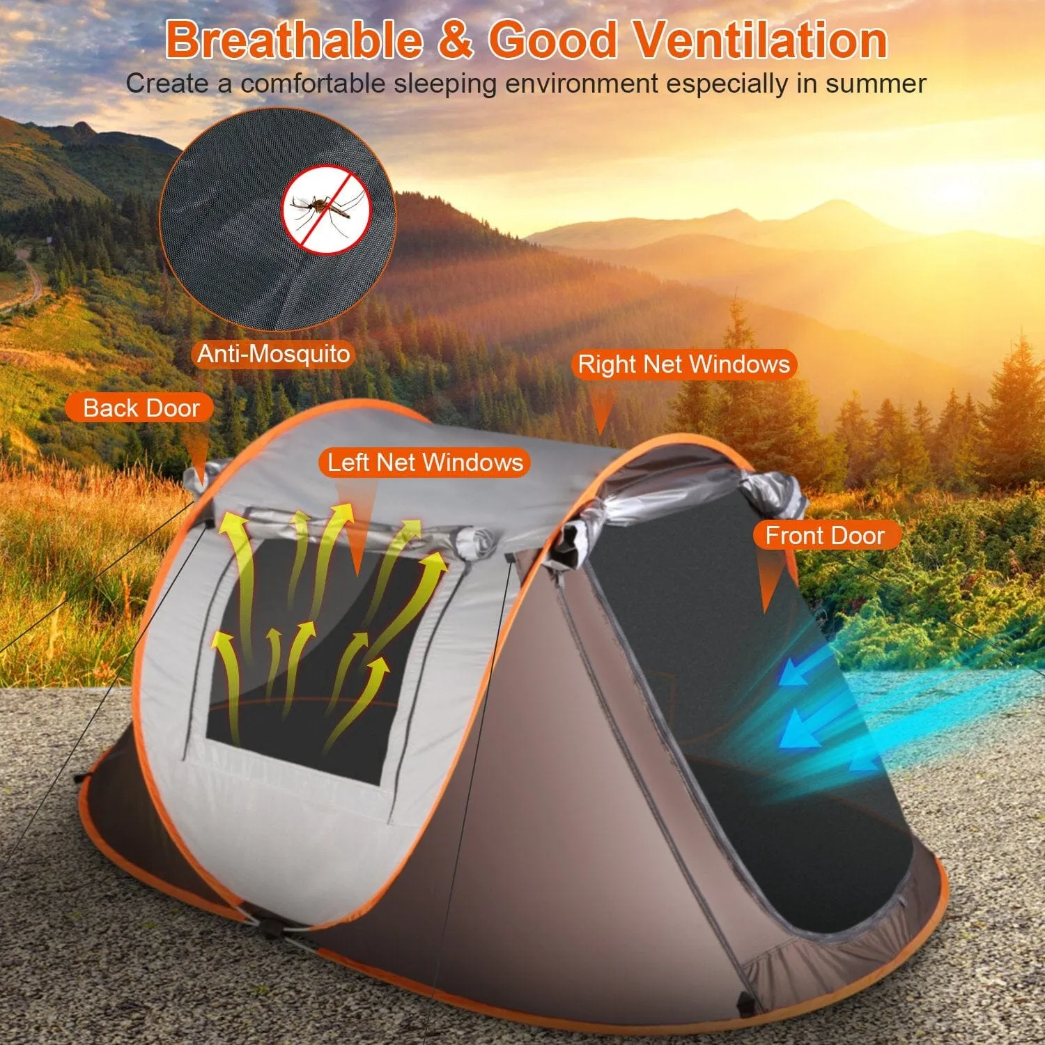 Automatic Pop Up Camping Tent