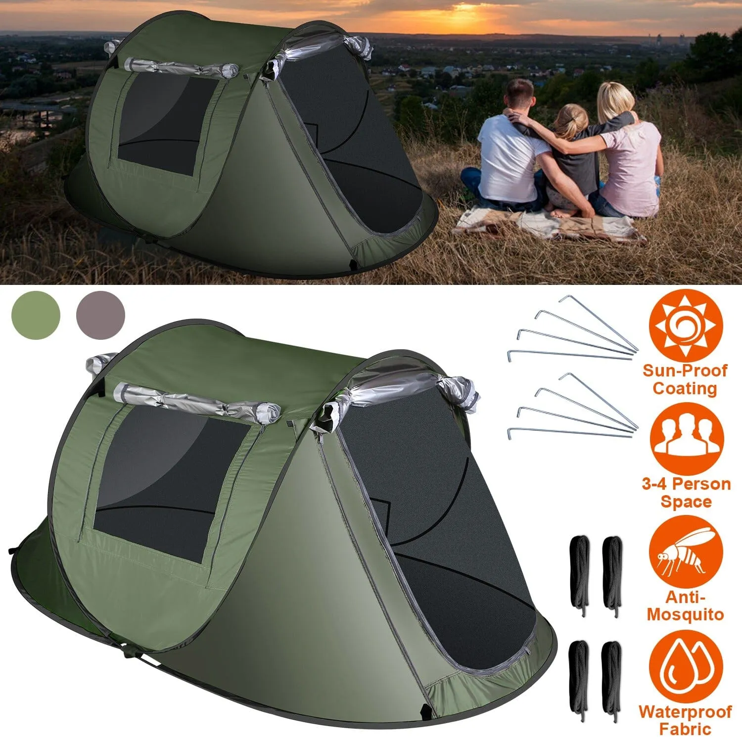 Automatic Pop Up Camping Tent