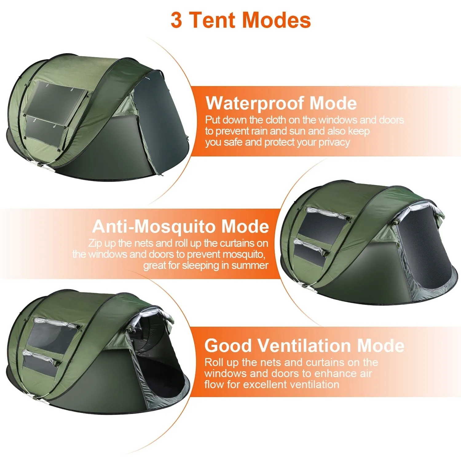 Automatic Pop Up Camping Tent