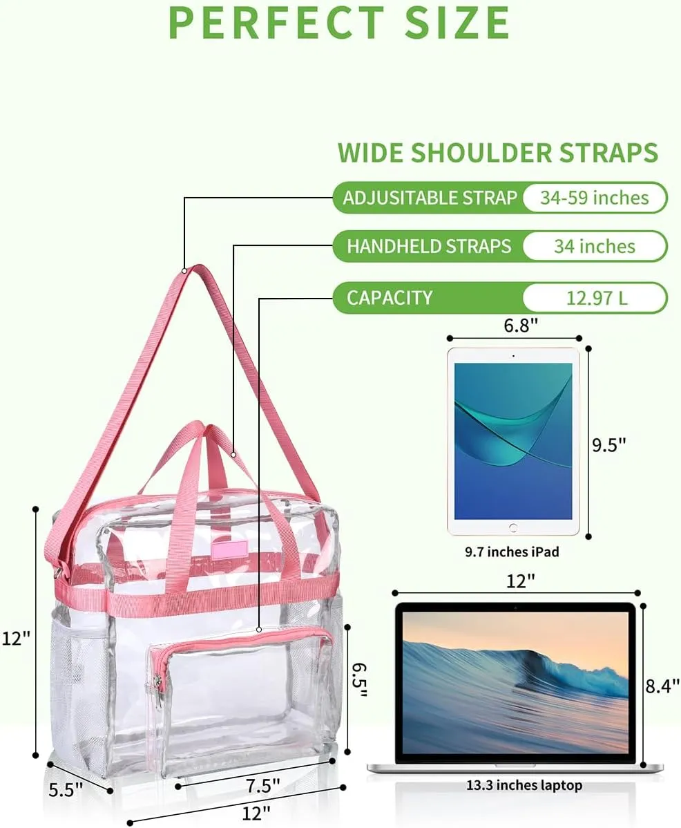 Bagenius Clear Bag Stadium Approved 12612 Clear bag for Stadium Events Sports Concert Festival Work