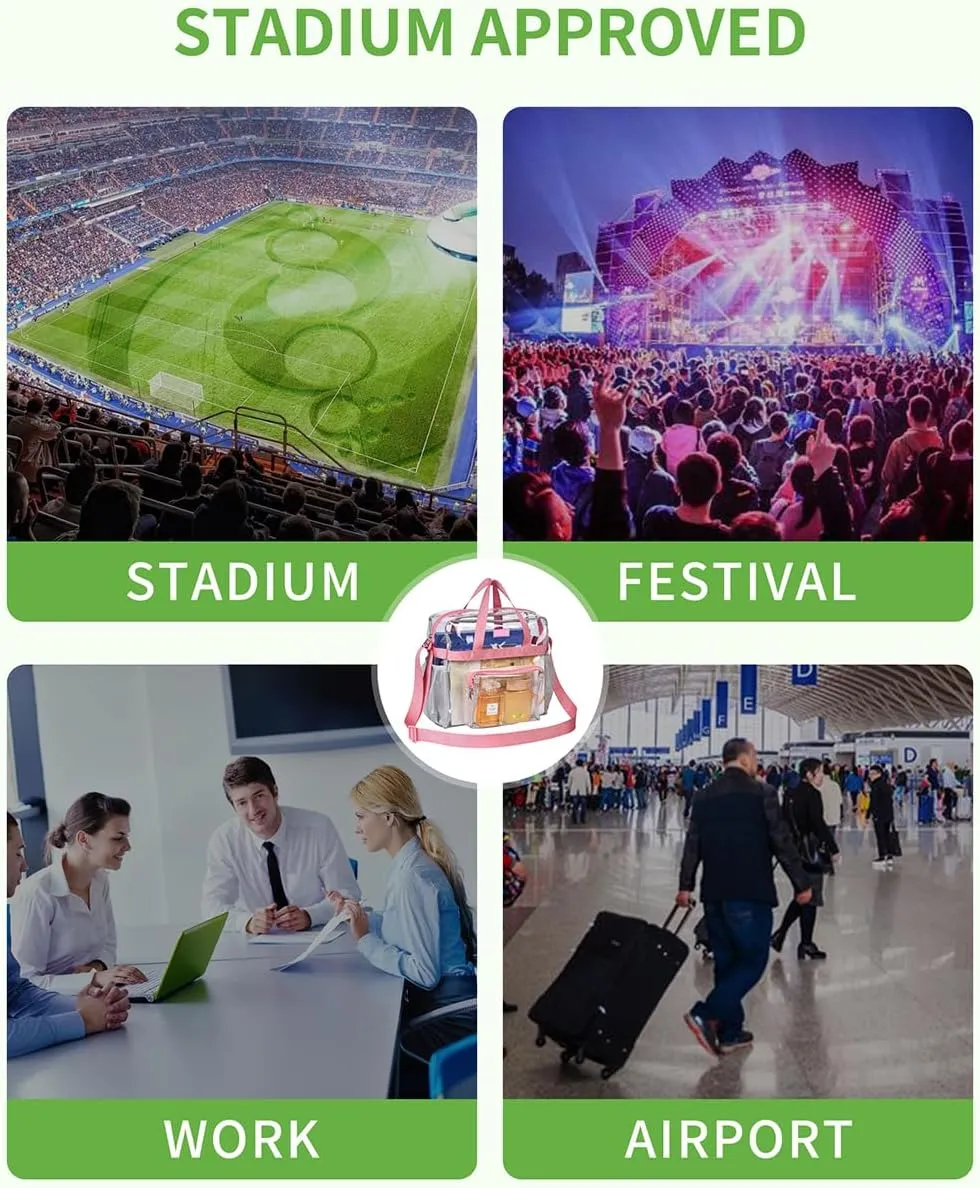 Bagenius Clear Bag Stadium Approved 12612 Clear bag for Stadium Events Sports Concert Festival Work