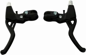 BicycleStore 1 Pair Universal Aluminum Alloy Bicycle Brake Handle Mountain Road Bike Brake Lever Diameter 22mm(Black)