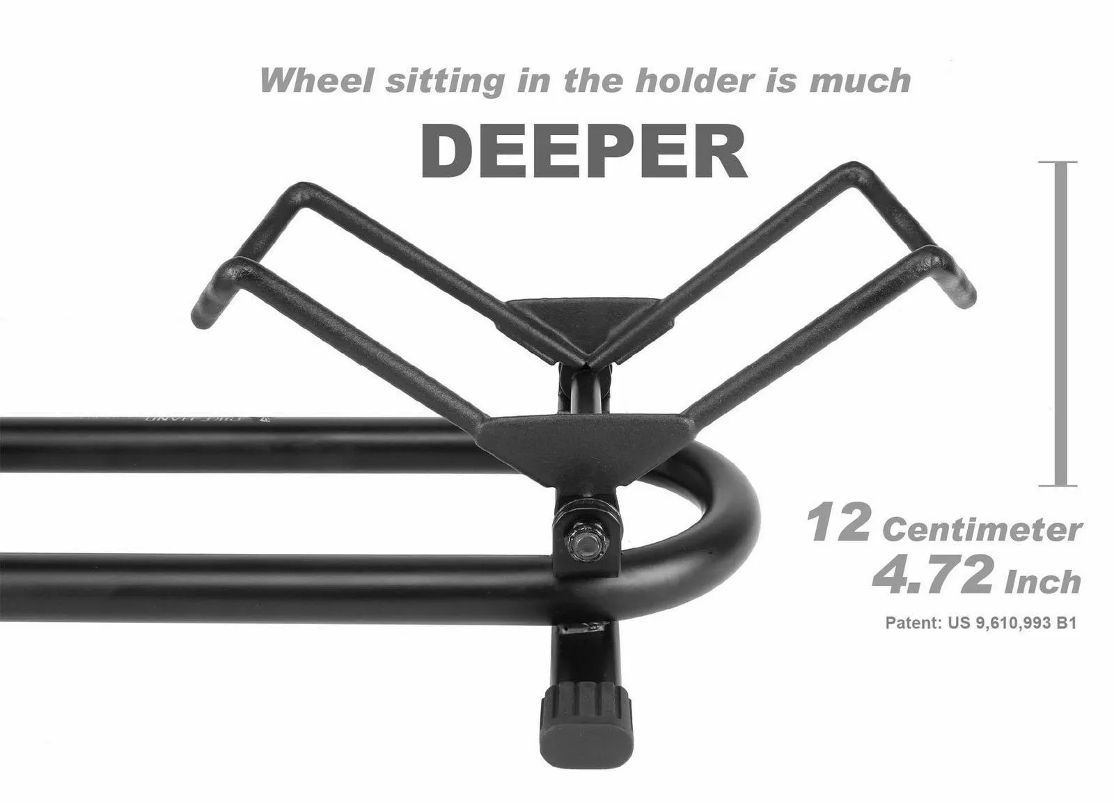 BikeHand Bicycle Floor Parking Rack Stand - for Mountain MTB & Road Bikes Indoor Outdoor Garage Storage - Fat Bike