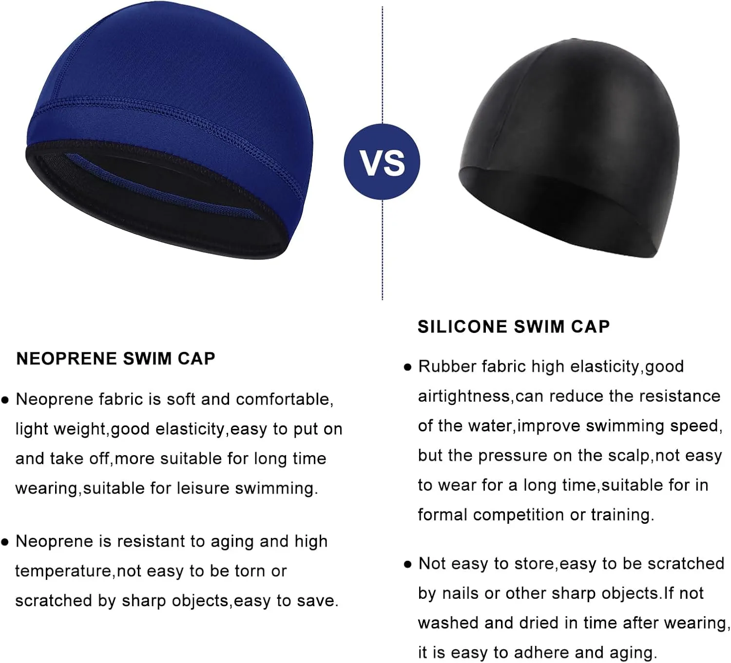 Diving Hood Neoprene Wetsuit Cap 2mm Thermal Swimming Scuba Beanie Girls Boys Toddler Kids Youth Men Women Keeps Long Curly Braids Hair Clean for Surfing Beach Hike Windsurfing