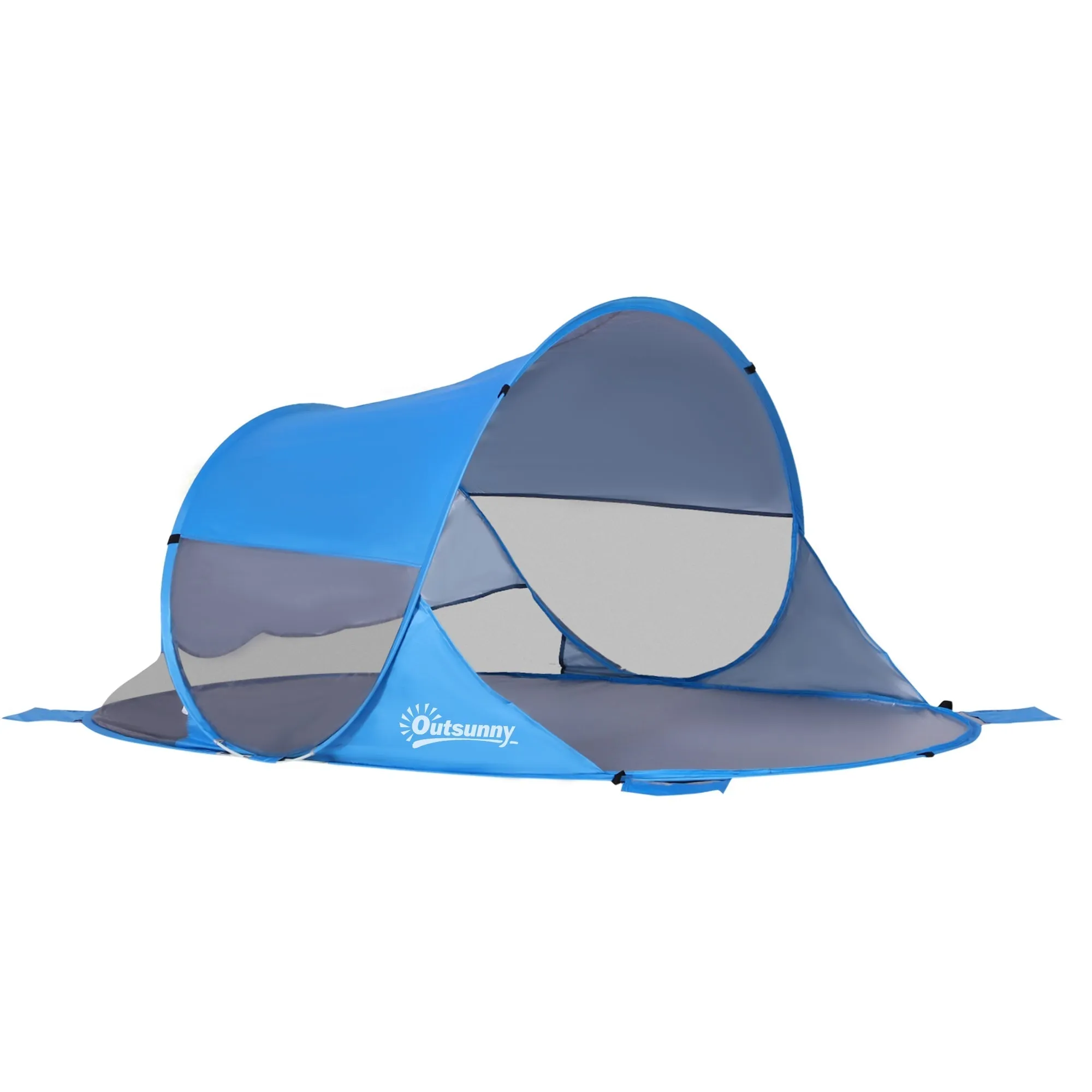 Fibreglass Frame 2 Person Pop-Up Lightweight Camping Tent Blue