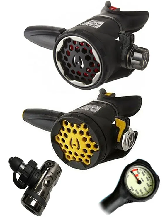 Hollis DCX (DIN OR YOKE) / LX200 / LX150 Octopus & Free Termo Gauge