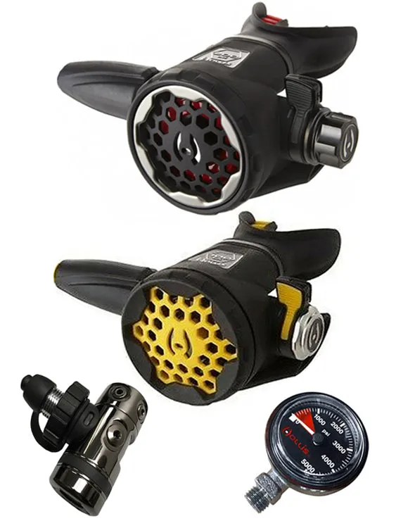 Hollis DCX (DIN OR YOKE) / LX200 / LX150 Octopus & Free Termo Gauge