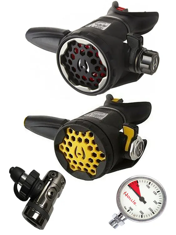 Hollis DCX (DIN OR YOKE) / LX200 / LX150 Octopus & Free Termo Gauge