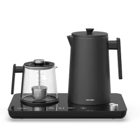 Hotsy W18B-A-2 Glass  Electric Kettle Tea Tray Set