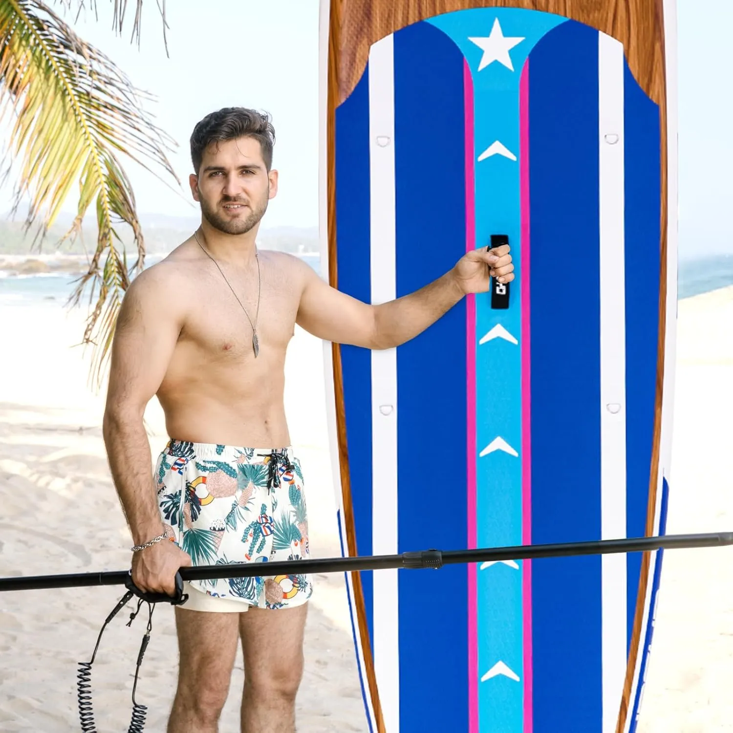 Inflatable Stand Up Paddle Board 11'  33"  6", Yoga Board with Durable SUP Accessories for Adults & Youth, Versatile Paddle Board