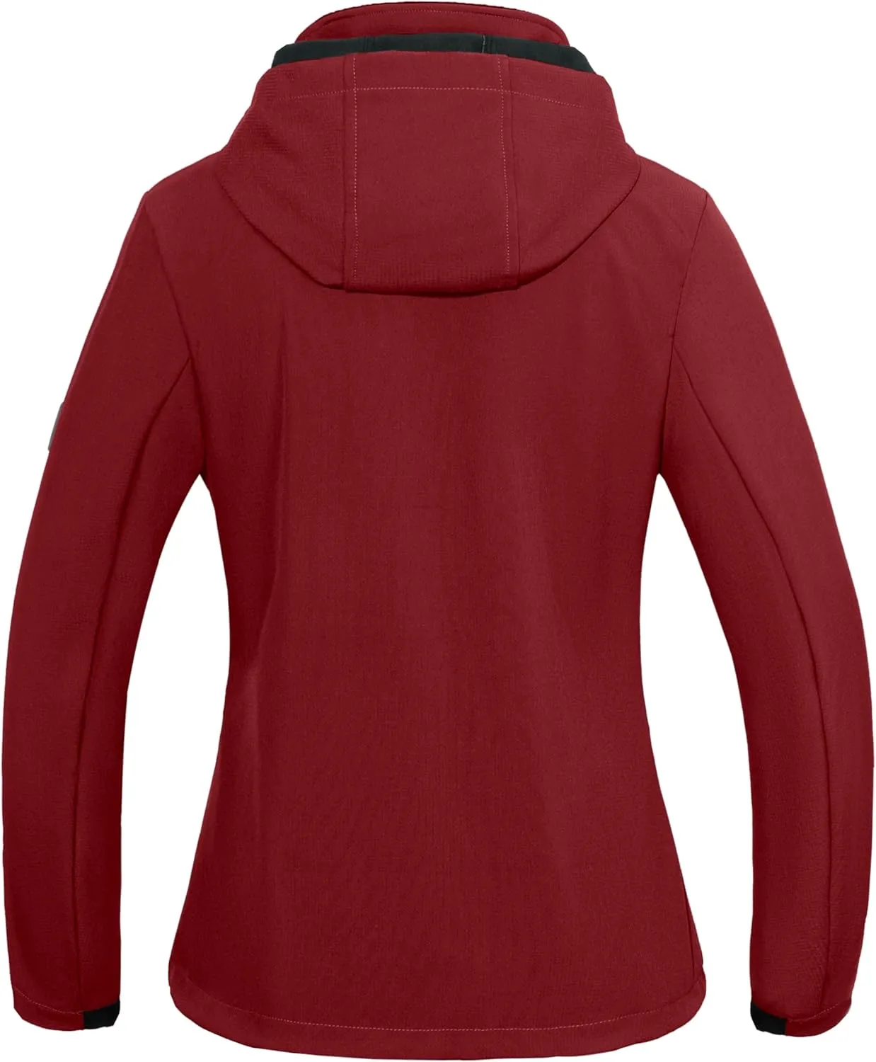 Little Donkey Andy Womens Softshell Jacket, Ski Snowboarding Jacket with Removable Hood, Fleece Lined