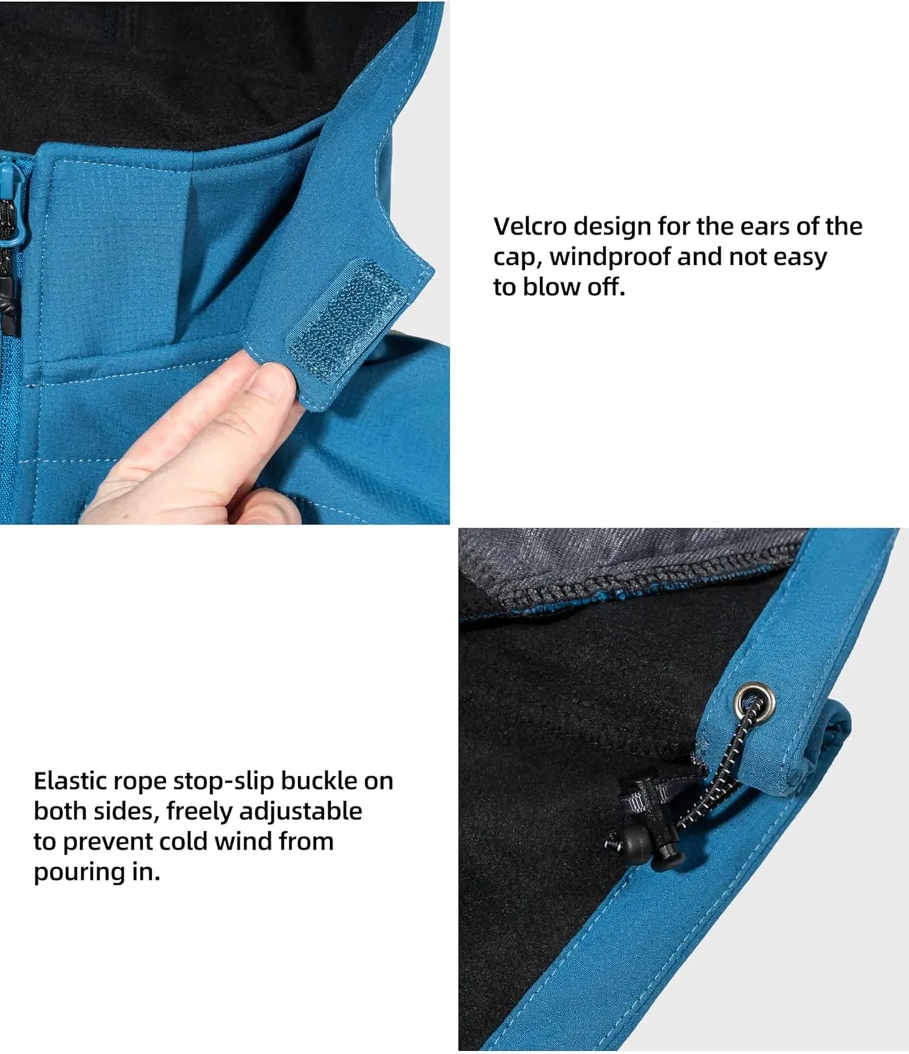 Little Donkey Andy Womens Softshell Jacket, Ski Snowboarding Jacket with Removable Hood, Fleece Lined