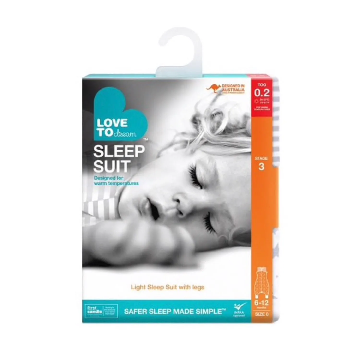 Love To Dream Sleep Suit - Summer Lite 0.2 Tog