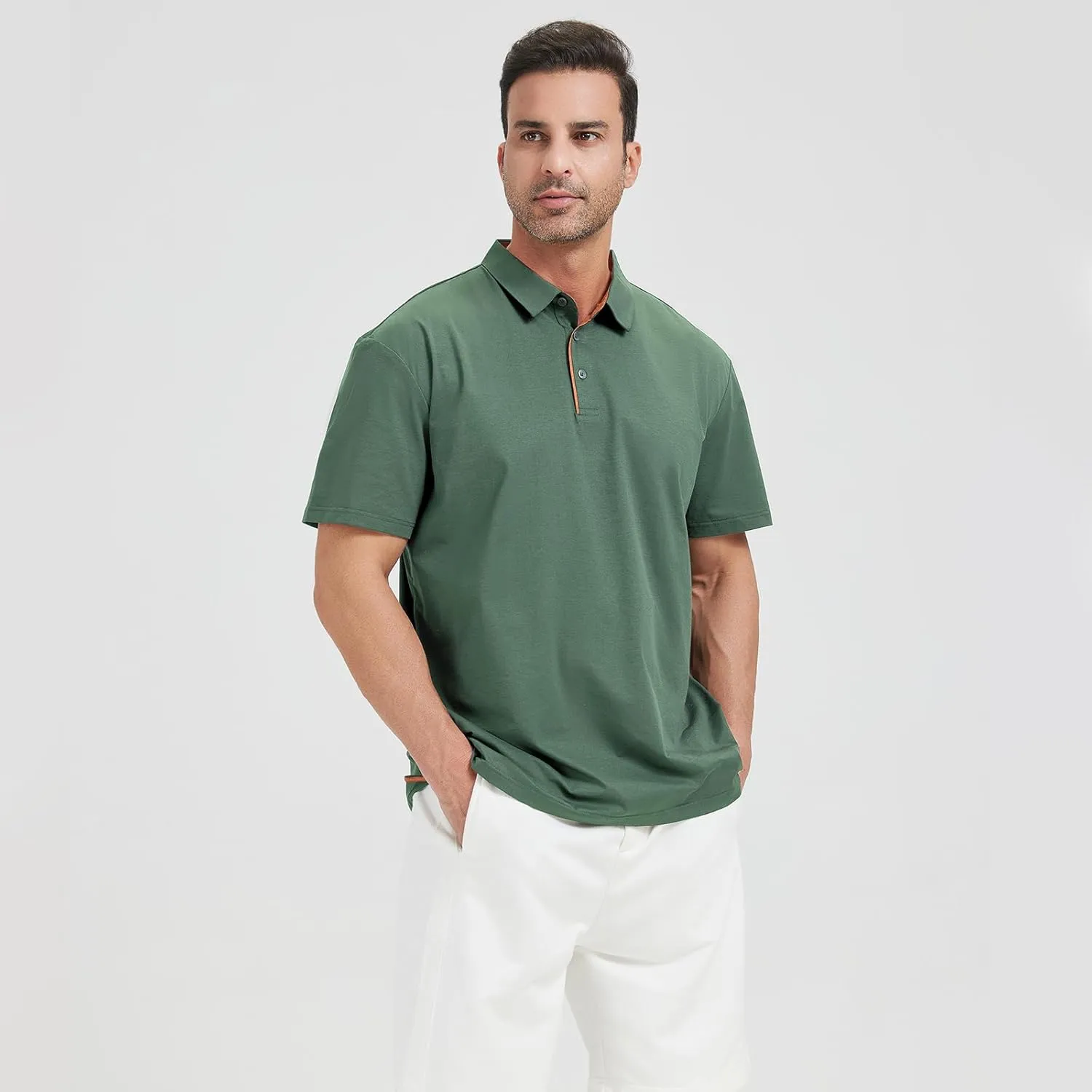 Men's Polo Shirt Short Sleeve,UPF Protection,Moisture Wicking Quick Dry Performance,Lightweight Sport Mens Golf Shirt