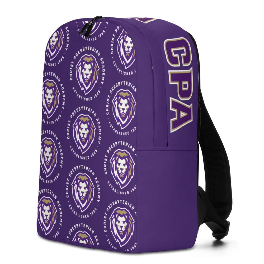 Minimalist All-Over Print Backpack | Purple