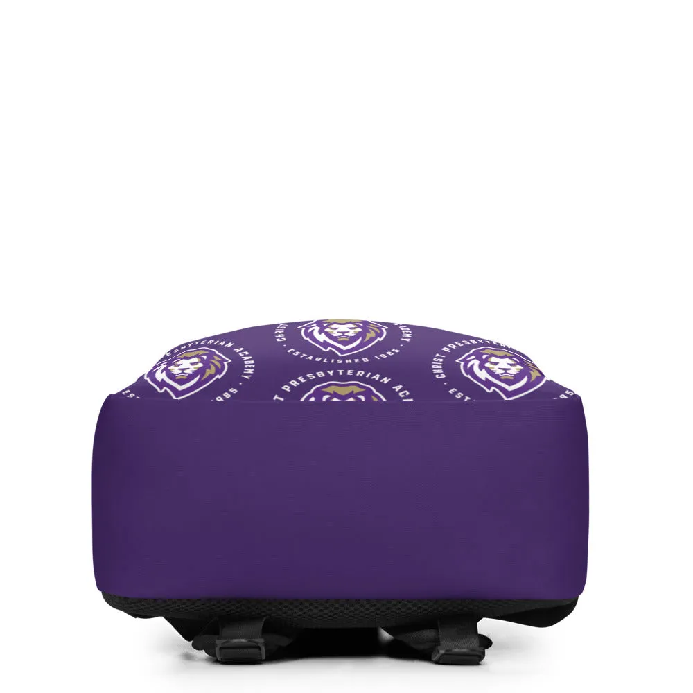 Minimalist All-Over Print Backpack | Purple