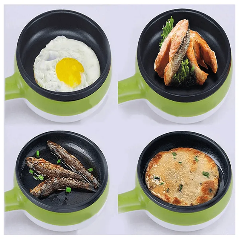 Non-Stick Double Layer Mini Electric Egg Boiler GREEN