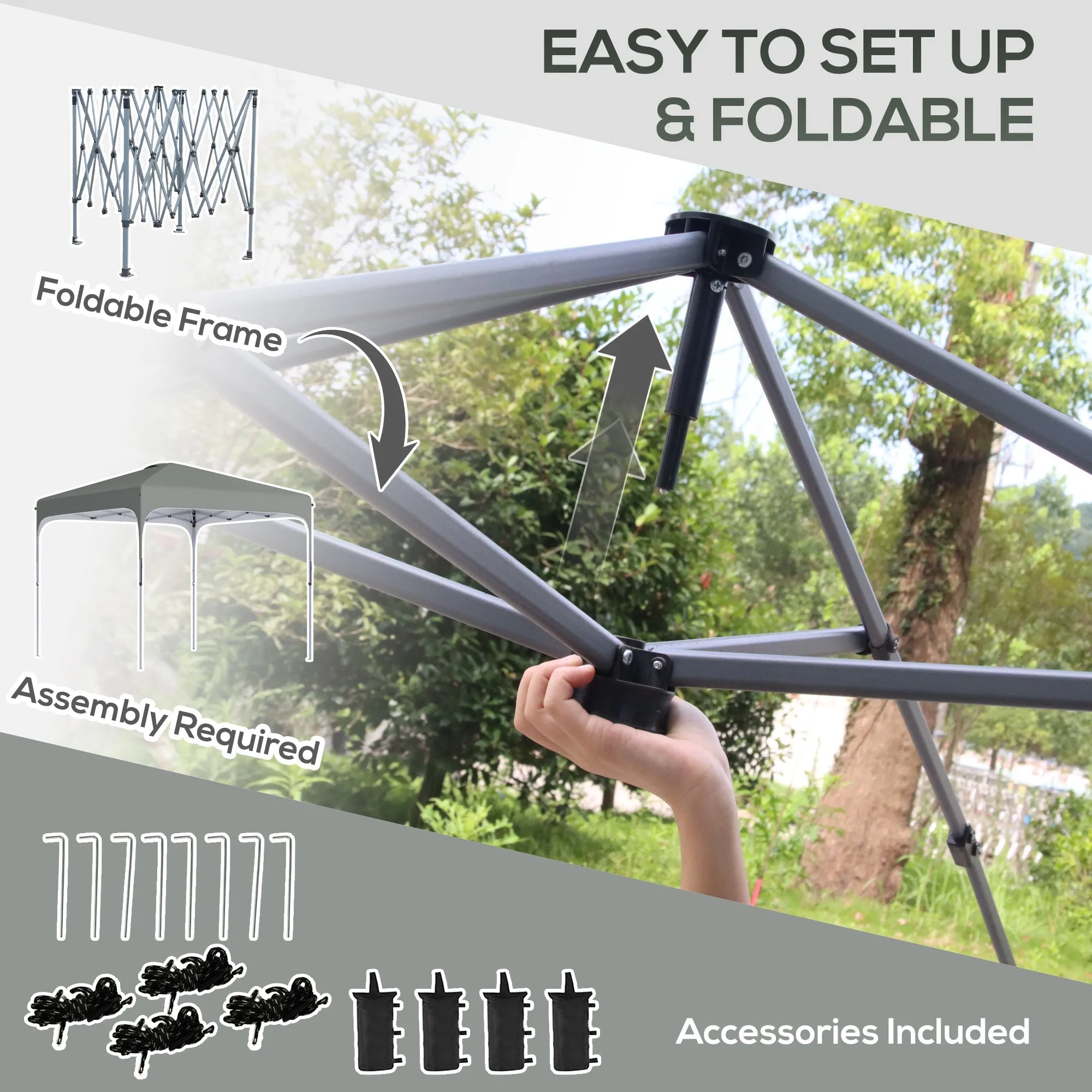 Outsunny 3 x 3 (M) Pop Up Gazebo