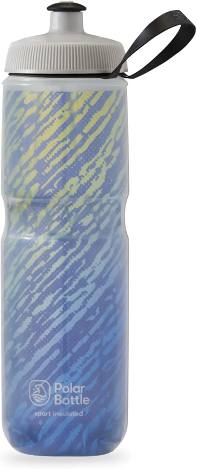 Polar Bottle  Sport Insulated 24oz Nimbus, Moonlight Blue & Gold  Leak Proof Water Bottles Keep Water Cooler 2x Longer than a Regular Reusable Water Bottle