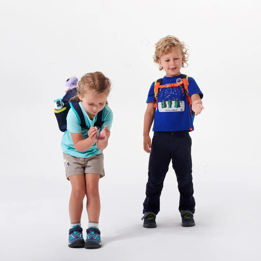 Quechua MH100 Kid's Hiking Shoes - Low - Rip-Tab