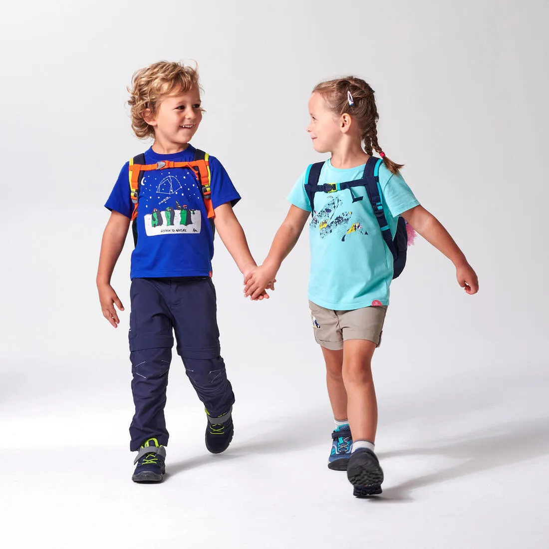 Quechua MH100 Kid's Hiking Shoes - Low - Rip-Tab