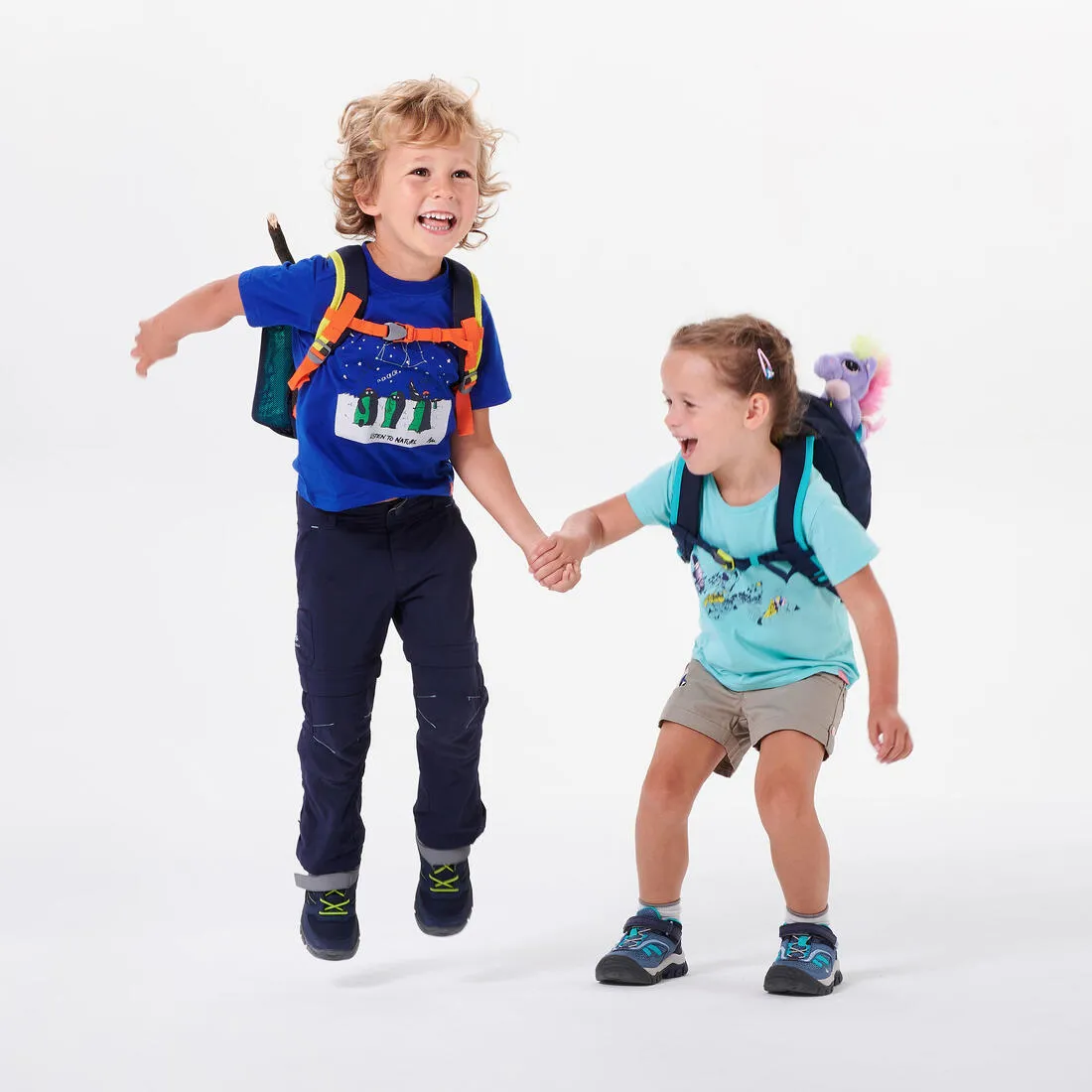 Quechua MH100 Kid's Hiking Shoes - Low - Rip-Tab