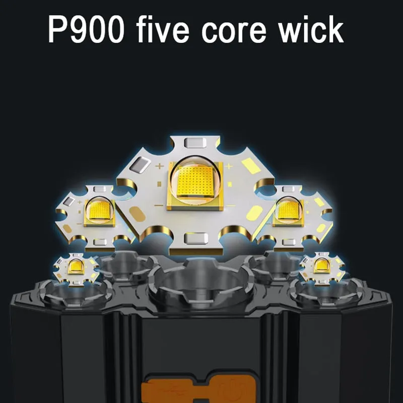 Rechargeable 5-LED HeadLamp