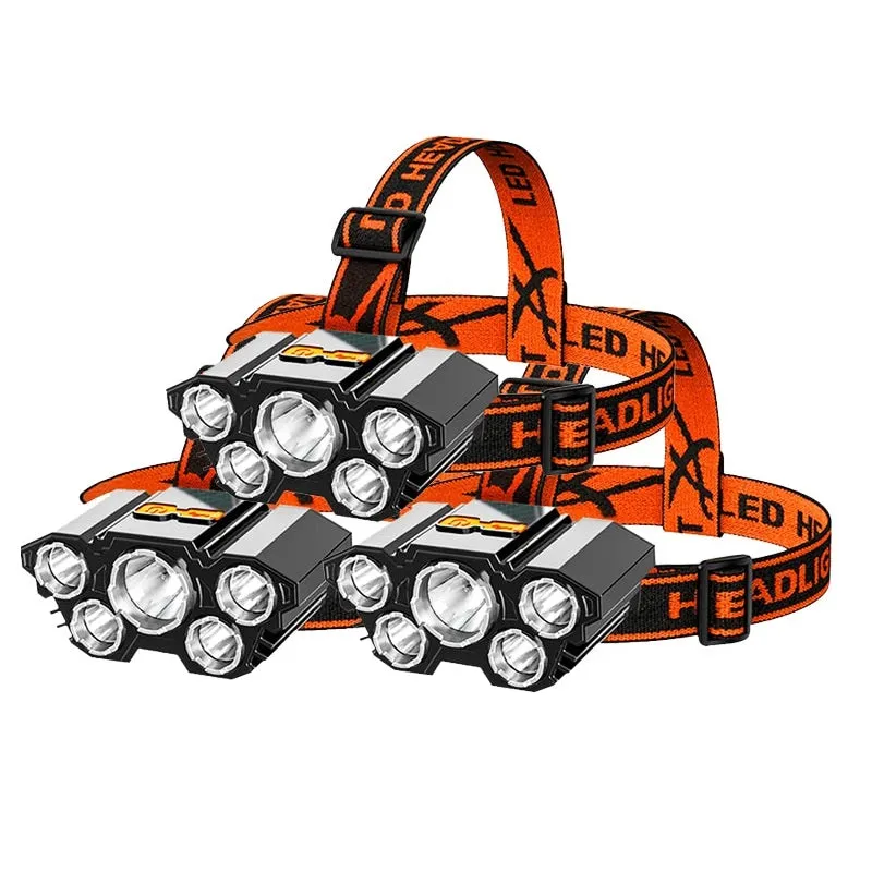 Rechargeable 5-LED HeadLamp