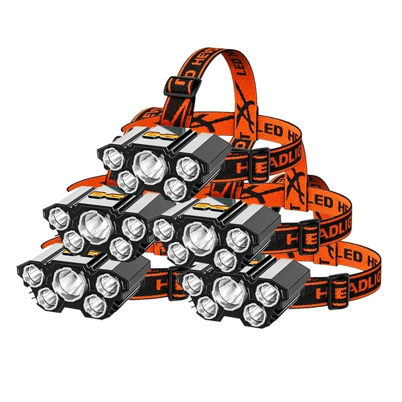 Rechargeable 5-LED HeadLamp