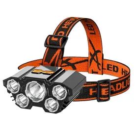 Rechargeable 5-LED HeadLamp