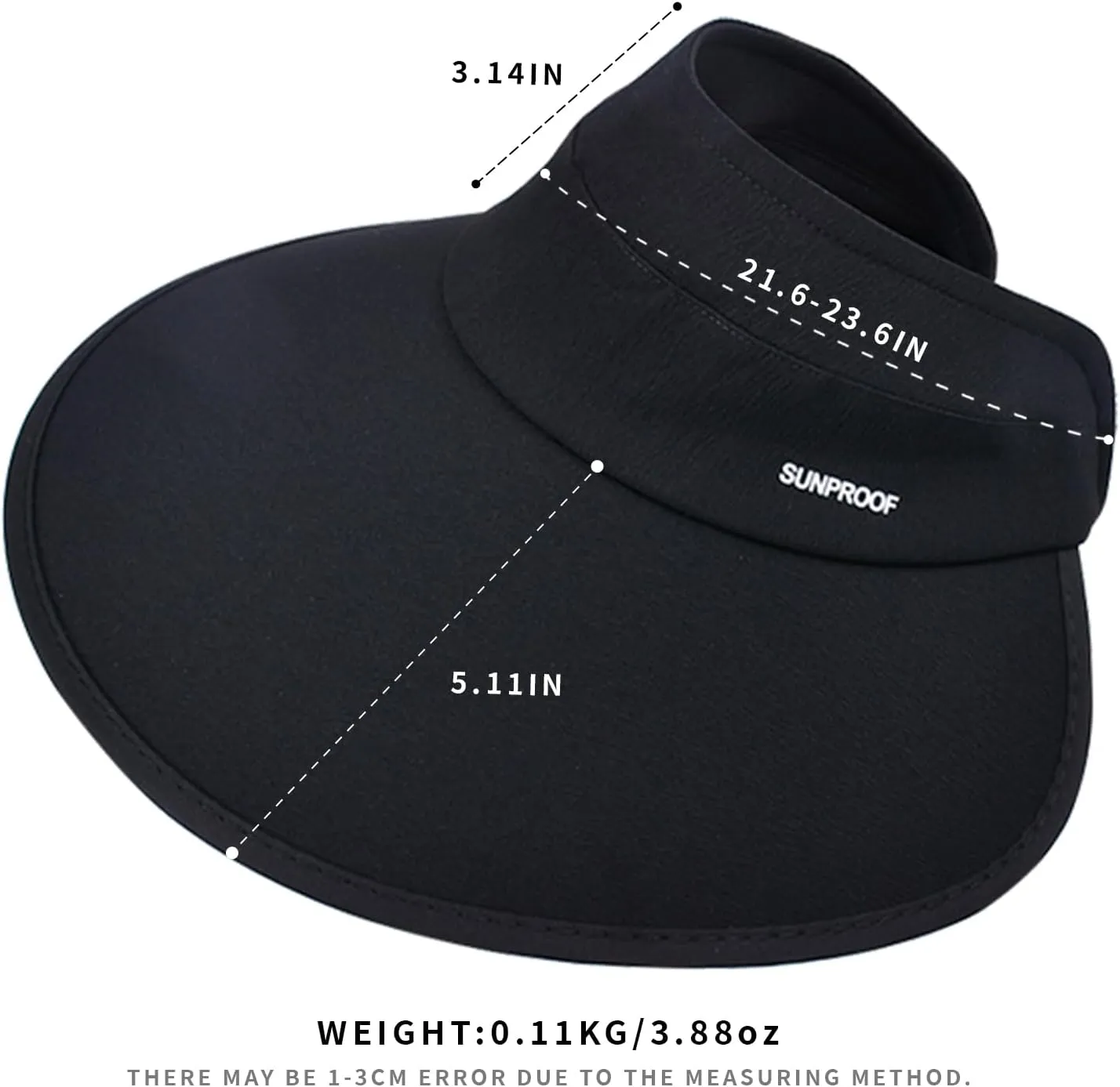 Sun Visor Hats Women Floppy Large Brim Summer UV Protection Beach Cap for Summer Safari Sports UPF 50  Foldable