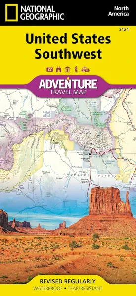 United States, Southwest Map (National Geographic Adventure Map, 3121) Map  Folded Map, January 1, 2022