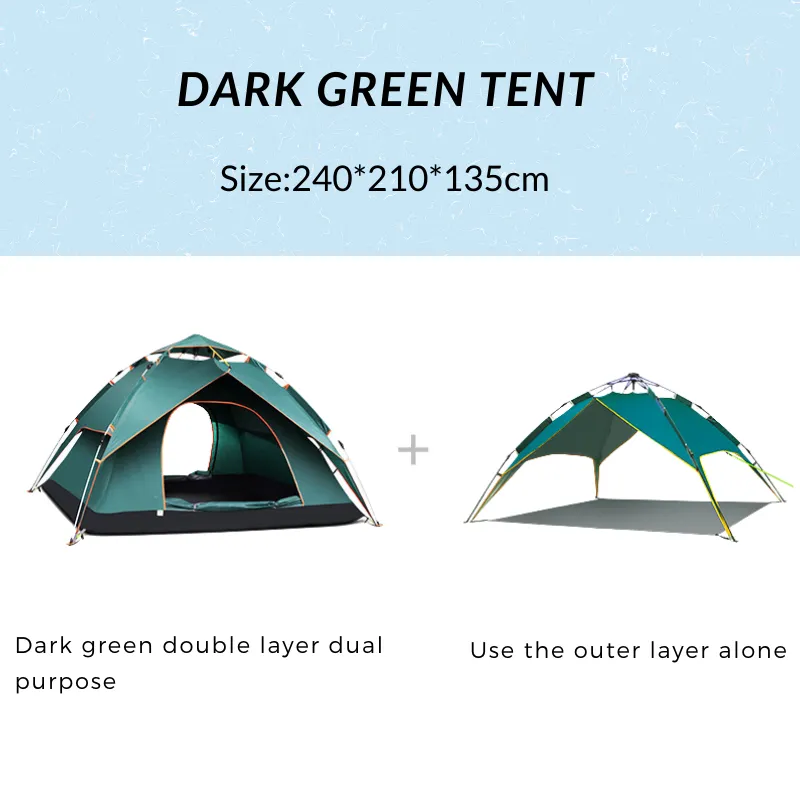 Ventilated Tent For Multi-Person Camping
